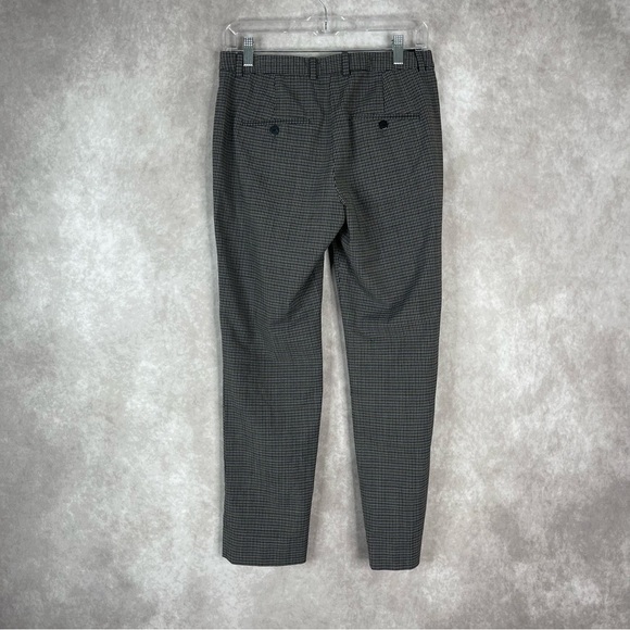 Theory Hartsdale SF Classic Check Grey Brown Multi Wool Pants Trouser Size 2 - Picture 8 of 10